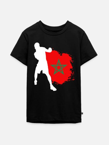 Marokkanischer Boxboxer - Teenager Premium Bio T-Shirt - Schwarz