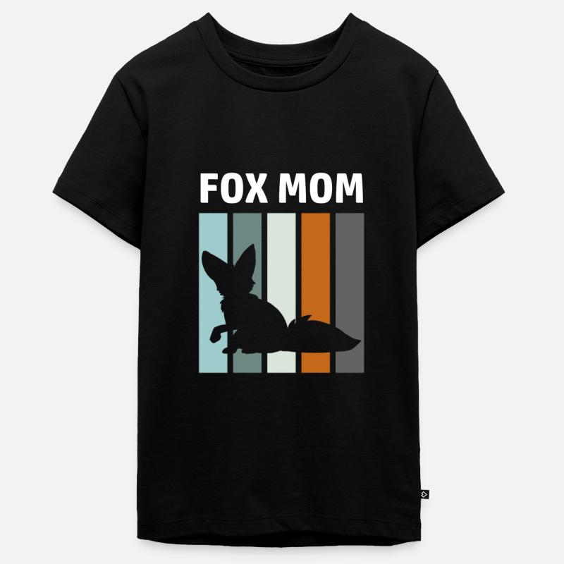 Fox Fox propriétaire de Fox Mom - T-shirt Premium bio Ado - noir