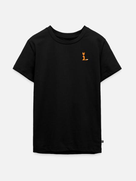 Fox - Tangram - Teenager Premium Organic T-Shirt - black