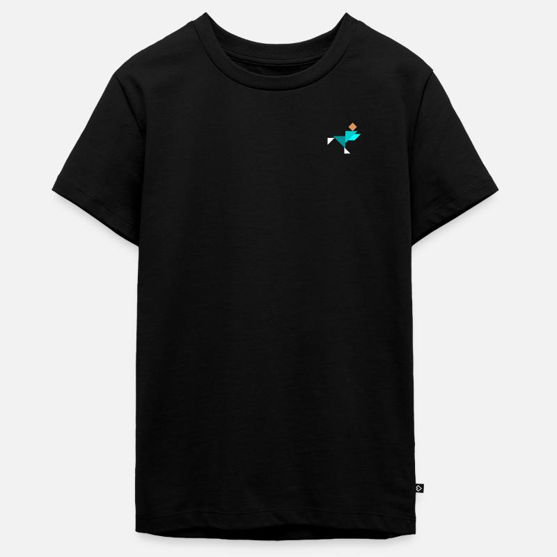 Patineurs - Tangram - T-shirt Premium bio Ado - noir