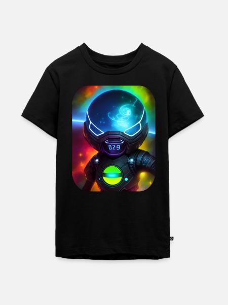 Weltraum Astronaut - Teenager Premium Bio T-Shirt - Schwarz