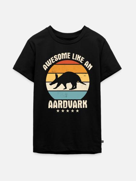 Erdferkel - Teenager Premium Bio T-Shirt - Schwarz