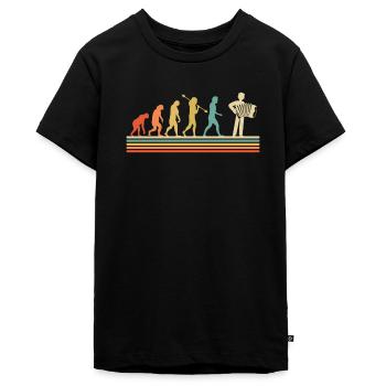 Ziehharmonika Steirische Harmonika Akkordeon - Teenager Premium Bio T-Shirt - Schwarz - Vorne - AI Model Teenager Male light (155cm)