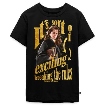 Harry Potter Hermine Goes To The Library - Teenager Premium Bio T-Shirt - Schwarz - Vorne - AI Model Teenager Male light (155cm)