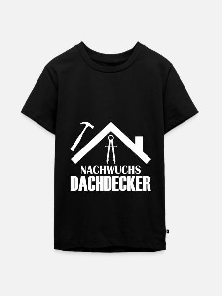 Nachwuchs Dachdecker Kind Baby - Teenager Premium Bio T-Shirt - Schwarz