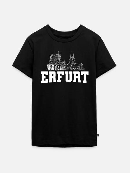 Erfurt - Teenager Premium Bio T-Shirt - Schwarz