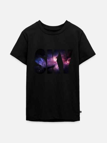 SKY - Teenager Premium Bio T-Shirt - Schwarz