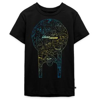 Star Trek Lower Decks USS Cerritos Logo - Teenager Premium Bio T-Shirt - Schwarz - Vorne - AI Model Teenager Male light (155cm)