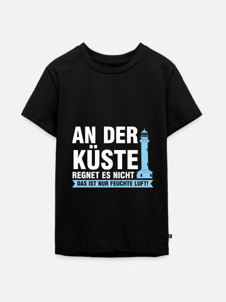 Platdeutsch Norddeutschen Möwe Geschenk - Teenager Premium Bio T-Shirt - Schwarz
