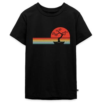 Bonsai - Teenager Premium Bio T-Shirt - Schwarz - Vorne - AI Model Teenager Male light (155cm)