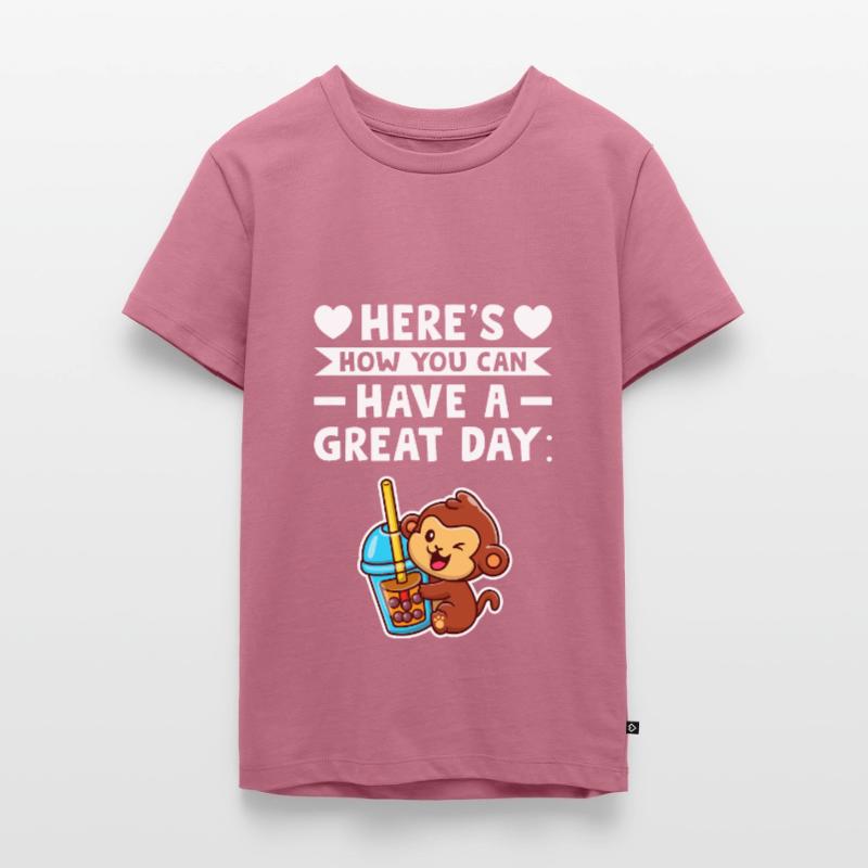 Bubble Tea Bubble Tea Fan Articles Bubble Teenager Premium Organic T-Shirt