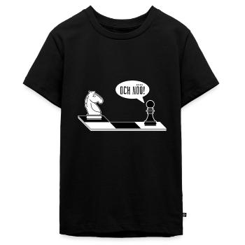 Och Nöö Lustiges Schach Spieler Schach - Teenager Premium Bio T-Shirt - Schwarz - Vorne - AI Model Teenager Male light (155cm)