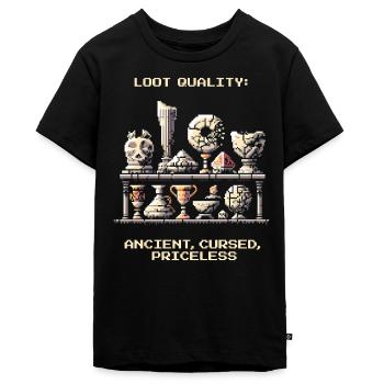Ancient Treasures | Archaeology Finds Artifacts - Teenager Premium Organic T-Shirt - black - Front - AI Model Teenager Male light (155cm)