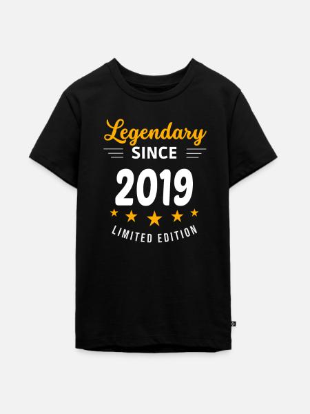 Legendär seit 2019 - Teenager Premium Bio T-Shirt - Schwarz