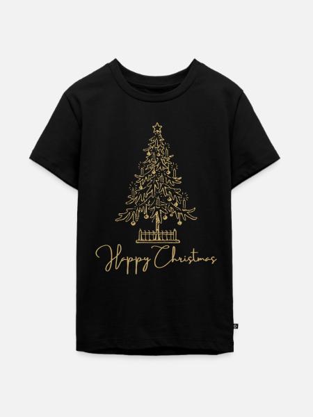Merry Christmas merry - Teenager Premium Bio T-Shirt - Schwarz