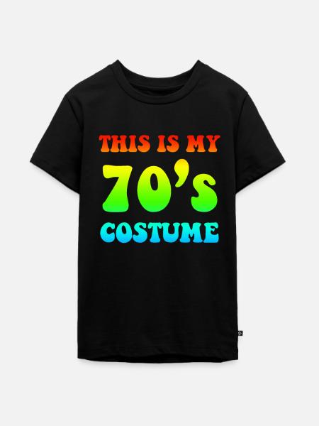 70er Jahre - Teenager Premium Bio T-Shirt - Schwarz