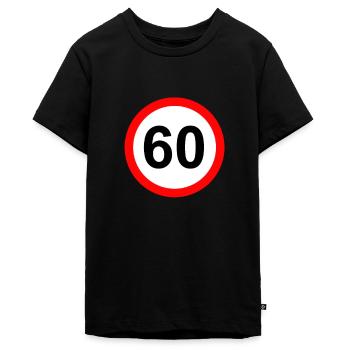 60. Geburtstag - Teenager Premium Bio T-Shirt - Schwarz - Vorne - AI Model Teenager Male light (155cm)