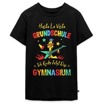 Hasta La Vista 5. Klasse Abschluss Gymnasium - Teenager Premium Bio T-Shirt - Schwarz - Vorne - AI Model Teenager Male light (155cm)