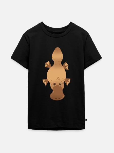 Schnabeltier - Teenager Premium Bio T-Shirt - Schwarz