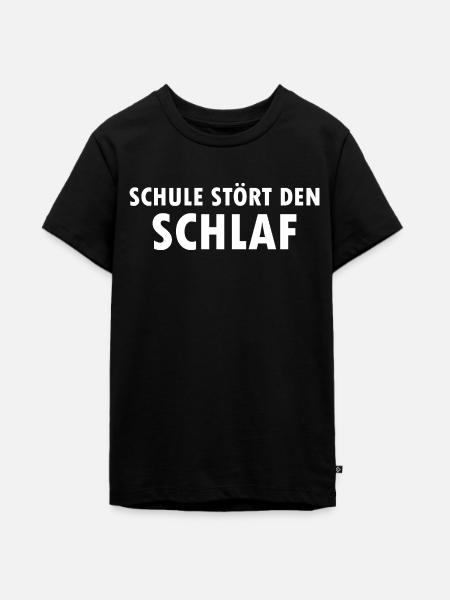 Schule Stört Den Schlaf - Teenager Premium Bio T-Shirt - Schwarz