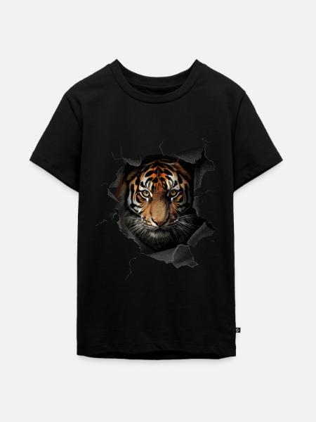 Tiger - Teenager Premium Bio T-Shirt - Schwarz