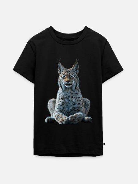 Luchs - Teenager Premium Bio T-Shirt - Schwarz