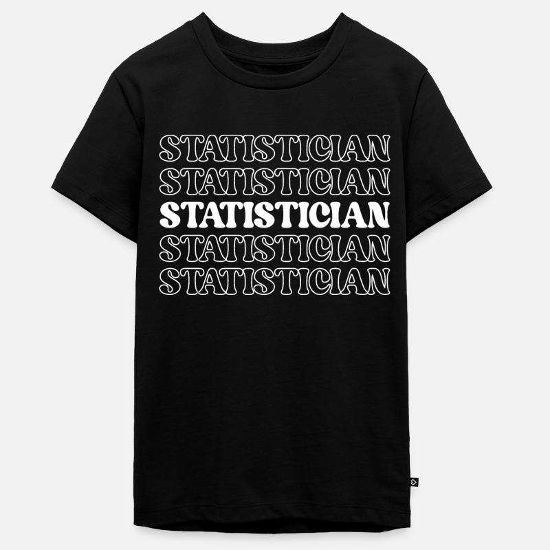 Statisticien Stat Expert Data Analyst Numbers (en anglais seulement) - T-shirt Premium bio Ado - noir