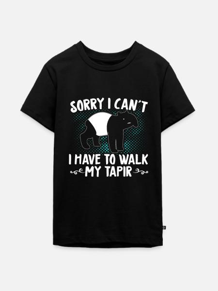 Tapir - Teenager Premium Bio T-Shirt - Schwarz