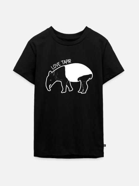 Tapir - Teenager Premium Bio T-Shirt - Schwarz
