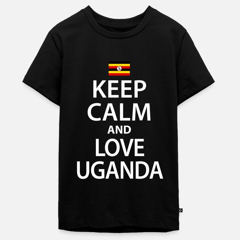 Ouganda - T-shirt Premium bio Ado - noir