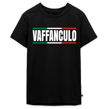Italienisch - Teenager Premium Bio T-Shirt - Schwarz - Vorne - AI Model Teenager Male light (155cm)