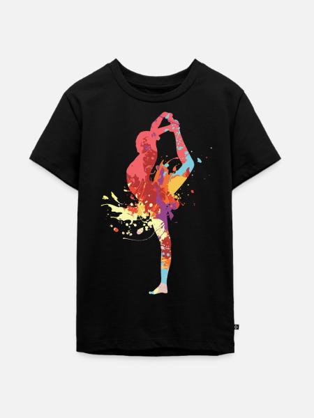 Turnen - Teenager Premium Bio T-Shirt - Schwarz