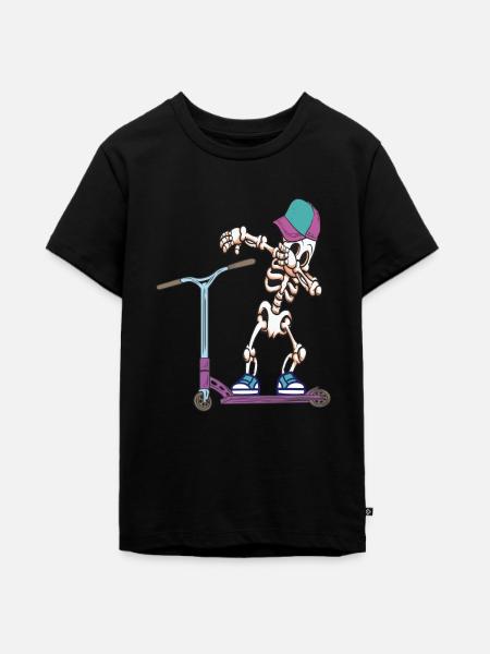 Stunt Scooter Tretroller - Teenager Premium Bio T-Shirt - Schwarz