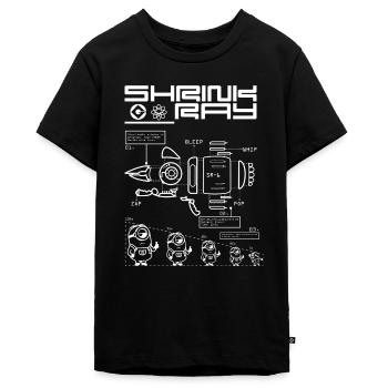 Minions Construction Plan For Shrink Ray - Teenager Premium Organic T-Shirt - black - Front - AI Model Teenager Male light (155cm)