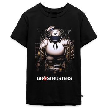 Ghostbusters Marshmallow-Mann - Teenager Premium Bio T-Shirt - Schwarz - Vorne - AI Model Teenager Male light (155cm)