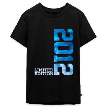14. GEBURTSTAG LIMITED EDITION 2012 - Teenager Premium Bio T-Shirt - Schwarz - Vorne - AI Model Teenager Male light (155cm)