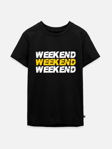 Weekend - Teenager Premium Bio T-Shirt - Schwarz