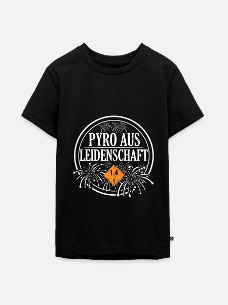 Pyro aus Leidenschaft - Teenager Premium Bio T-Shirt - Schwarz