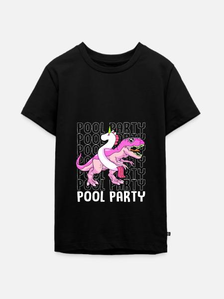 Pool Party - Teenager Premium Bio T-Shirt - Schwarz