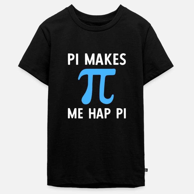 Math Pi me rend heureux Pi - T-shirt Premium bio Ado - noir