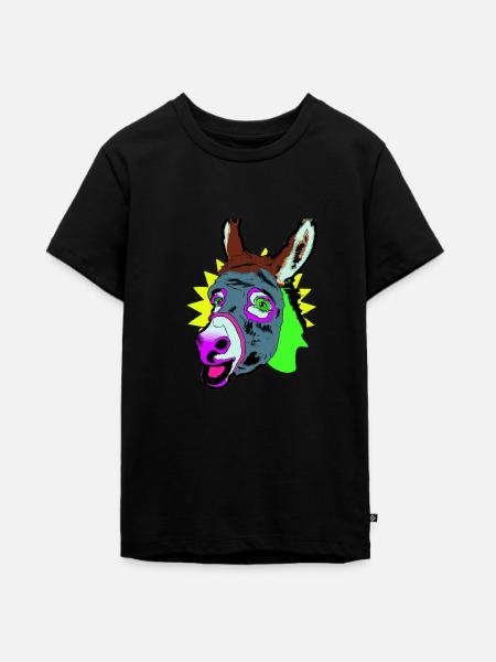 Disko Donkey - Teenager Premium Bio T-Shirt - Schwarz