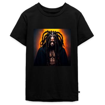 Halloween Jamaika - Teenager Premium Bio T-Shirt - Schwarz - Vorne - AI Model Teenager Male light (155cm)