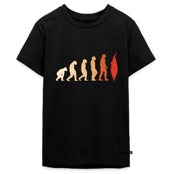 Kayakiste Evolution Kayak - T-shirt Premium bio Ado - noir - Devant - AI Model Teenager Male light (155cm)