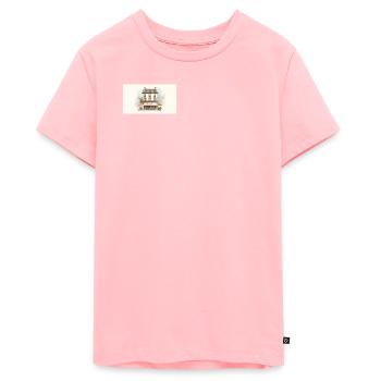 Parisian Café Watercolor façade - Teenager Premium Organic T-Shirt - rose - Front