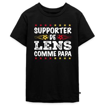 Je Suis Un Supporter De Lens Parfait - T-shirt Premium bio Ado - noir - Devant - AI Model Teenager Male light (155cm)