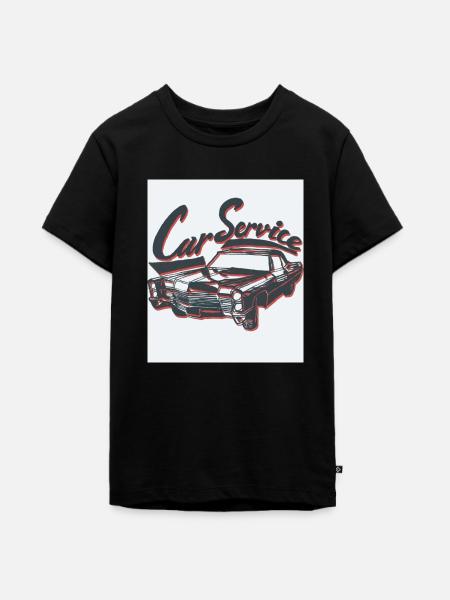 Retro Car - Teenager Premium Bio T-Shirt - Schwarz