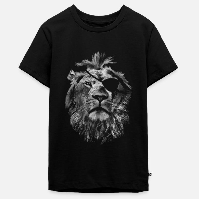 Lion - T-shirt Premium bio Ado - noir