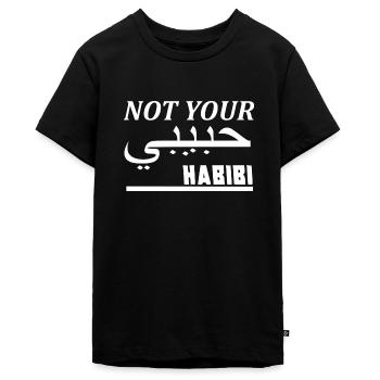 NOT YOUR HABIBI - T-shirt Premium bio Ado - noir - Devant - AI Model Teenager Male light (155cm)