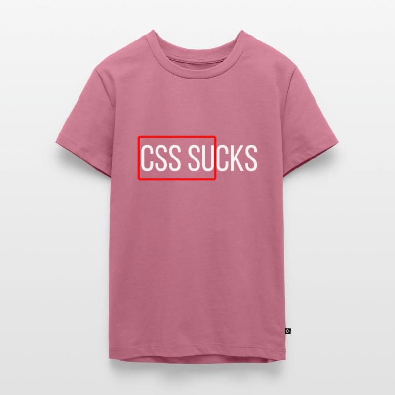 CSS suce programmation CSS drôles programmeurs T-shirt Premium bio Ado