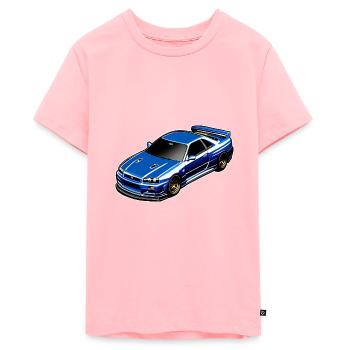 Jdm / Tuning / Turbocompresseur / Jantes / Chiptuning - T-shirt Premium bio Ado - rose - Devant